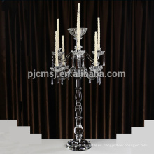 Artesanía 7 candelabros cristalinos de la boda ligera para la decoración de la tabla